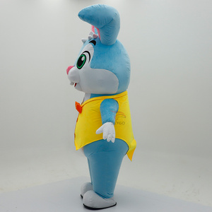 Costume de Mascotte Gonflable <span class=keywords><strong>Lapin</strong></span> de Pâques Rose pour Adulte, 2,2M 2,6M, Adorable <span class=keywords><strong>Lapin</strong></span> de Ferme Personnalisé, Idéal pour Fête - Product Image 5