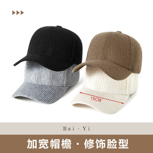 หมวกเบสบอลผ้าฟลีซแบบยูนิเซ็กซ์สีทึบหมวกป้องกันแสงแดดที่อบอุ่นสำหรับฤดูใบไม้ร่วงฤดูหนาว - Product Image 4