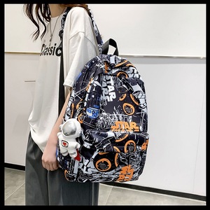 Stylish <strong>Cool</strong> Graffiti Unisex Nylon Water Resistant Durable Backpack for <strong>College</strong> <strong>Students</strong> Casual Simple All-Match 20-35L <strong>Bag</strong> - Product Image 5