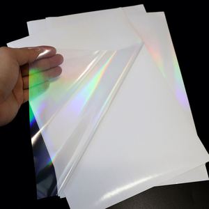 Paquete de 20 Láminas Autoadhesivas Transparentes Brillantes y Mate Holográficas A4 de PVC para Laminación en Frío, para Protección de Fotos e Imágenes - Product Image 3