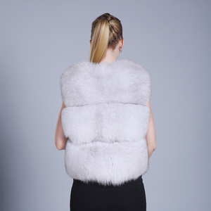 Wholesale Ladies Fashion Sexy <strong>Girl</strong> <strong>Fur</strong> <strong>Gilet</strong> Women The Short Real Fox <strong>Fur</strong> Vest - Product Image 6