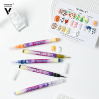 Marqueurs pour nail art Vinimay 0,5 mm, ensemble de stylos à vernis, 12 couleurs, vernis à ongles à base d'eau, marqueur pour stylo à vernis, stylo de peinture de haute qualité pour salon