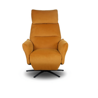 Fauteuil inclinable électrique pivotant en tissu velours, canapé simple avec appui-tête pour salon, chambre à coucher, meubles de maison