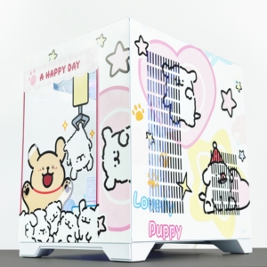 Chien maltais personnalisé MicroATX mi tour boîtier d'ordinateur métal 240 refroidissement par eau vue sur la mer support de <span class=keywords><strong>chambre</strong></span> personnage d'anime en Stock - Product Image 5