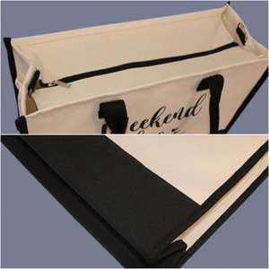 Bolsa de regalo de yute personalizada con letras bordadas de Amazon, de arpillera 3D, portátil, con asa, para <span class=keywords><strong>playa</strong></span> y compras, marca XYX, con cremallera - Product Image 4