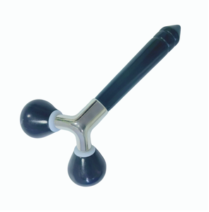 Rouleau facial 3D en jade Xiuyan noir personnalisé avec étiquette privée, masseur facial en forme de Y, anti-âge, raffermissant la peau, outil de beauté - Product Image 1