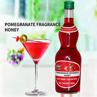 Sirop aromatisé à la grenade Anran en gros, bouteille de 730 ml, concentré aromatique pour cocktails, sodas glacés et coloration de boissons