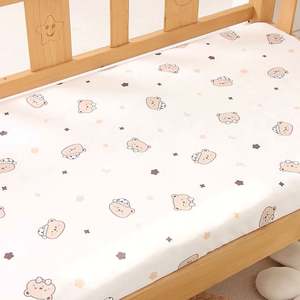 Sábanas Ajustables de Algodón Transpirable para Cuna de Bebé, Sábanas Elásticas para Cuna de Bebé, Cubre Colchón para Cama de Niño Pequeño - Product Image 2