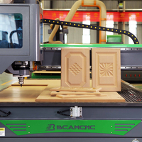 Machine de fraisage CNC professionnelle pour le bois, Syntec Mach3 DSP, broche ATC 9 kW, PLC, menuiserie personnalisée, sculpture décorative sur bois, écologique