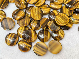 Natural High Quality <strong>Gemstone</strong> Loose Yellow Tiger Eye 25mm Cabochons Stones Rings Making Crystals <strong>Crafts</strong> - Product Image 4