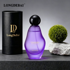 Nuevo Envase de Perfume de Vidrio con Forma Irregular Personalizada, 50ml 100ml, Negro Mate, Botella de Perfume Vacía con Atomizador y Caja - Product Image 2