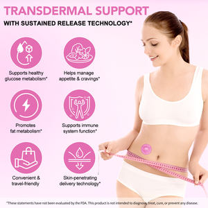 Solotree 30 카운트 베르베린 추출물 보충제 경피 패치 면역 조절 식욕 지원 여성을위한 베르베린 패치 - Product Image 2