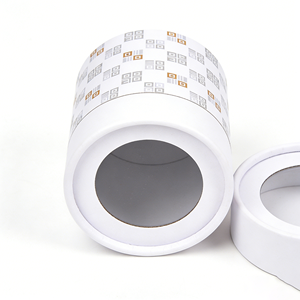 High Quality Recyclable Cylindrical Box With Display <b>Window</b> Luxury Round Paper Tube For Tea Candle - Product Image 2
