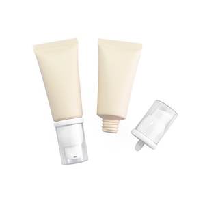 หลอดเครื่องสำอางแบบดูดสุญญากาศ ขนาด 30 มล./กรัม สีเบจด้าน สำหรับ<span class=keywords><strong>รองพื้น</strong></span> ครีมกันแดด ไพรเมอร์ ขวดพลาสติกเปล่า - Product Image 1