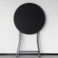 Vente en gros Salle à manger ronde néerlandaise Table de cocktail de bar pliable en plastique sur pied