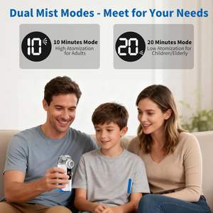 메쉬 네뷸라이저 LED 디지털 디스플레이 미스트 흡입기 휴대용 천식 호흡 초음파 분무기 조용한 휴대용 네뷸라이저 - Product Image 4
