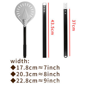 Multipurpose Pizza Making Tool Kit Including Perforated Shovel and Turning Peel Compatible with <strong>Ooni</strong> Outdoor Pizza Ovens - Product Image 2