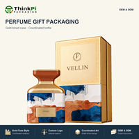 Atomiseur de parfum de luxe au design unique de style arabe, 50 ml, étiquette privée, flacon en verre vide, boîte d'emballage avec couvercle doré