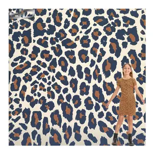 Yunda Custom Pattern Polyester Spandex Leopard Print Fabric Polyester Jersey Fabric Ity Spandex Fabric