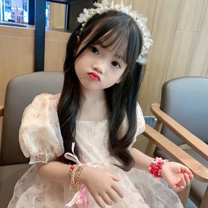 Nuovo modello di moda per neonati parrucca per capelli per <span class=keywords><strong>bambina</strong></span> lunga e diritta per bambini e bambine parrucca a onda naturale per parrucca <span class=keywords><strong>da</strong></span> <span class=keywords><strong>bambina</strong></span> - Product Image 5
