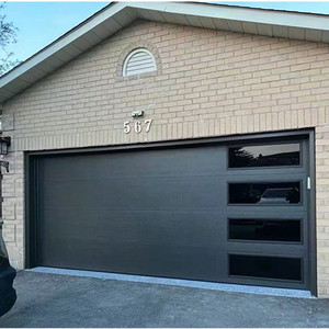 <span class=keywords><strong>Porte</strong></span> <span class=keywords><strong>de</strong></span> <span class=keywords><strong>garage</strong></span> <span class=keywords><strong>sectionnelle</strong></span> automatique en aluminium à panneaux sandwich modernes pour les maisons - Product Image 6