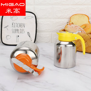 Dispensador de aceite mini de acero inoxidable Migao con tapa de plástico resistente a fugas para almacenamiento de condimentos en la cocina, tamaño S - Product Image 3