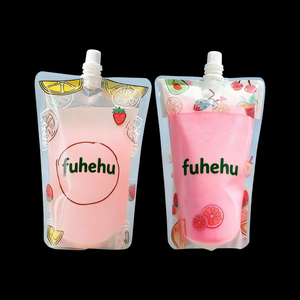 Gravure personnalisée imprimée sacs à boisson transparents en PE de qualité alimentaire sachets à bec anti-fuite pour l'emballage du lait et de la gelée - Product Image 4