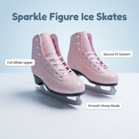 Patins à glace synthétiques personnalisés, résistants au froid, pour femmes, pour la patinage artistique