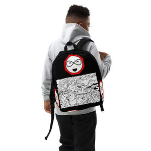 IW Comics #52 Minimalist <b>Backpack</b> Modern <b>Simple</b> Style with Strap Carrying System and Polyester Lining String Closure Type - Product Image 5