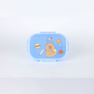 Lonchera Infantil de Doble Compartimento, Diseño de Dibujos Animados, Rectangular, de Plástico, con Tapa, para Uso Escolar - Product Image 5