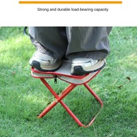 Chaise d'extérieur Camping Portable pliant en aluminium pliable chaise de pêche tabouret siège randonnée outils pique-nique Camping tabouret MIni stockage