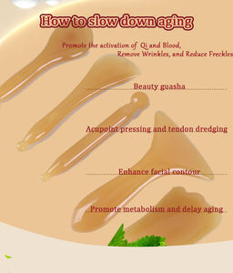 الشركة المصنعة مباشرة المهنية الراتنج Gua Sha مجلس الوجه بالابر القلم للعناية بالوجه مجلس كشط - Product Image 3