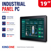 15,6 "19" 21,5 "pulgadas Win10 7 resistente al agua RS232 RS485 computadora integrada sin ventilador todo en una pantalla táctil PC Industrial