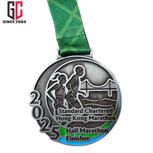 Medalla de Maratón Abbott <span class=keywords><strong>Longford</strong></span> Half 5k de Metal Esmaltado Personalizada de Fábrica con 15 Años de Experiencia para Eventos 2026 2027 - Medalla de Plata y Bronce - Product Image 6