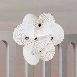 Nordic-Style Minimalist <b>Dining</b> Room Pendant <b>Lights</b> Creative Fabric Lighting Fixtures for Living Room Rest Areas Showrooms - Product Image 2