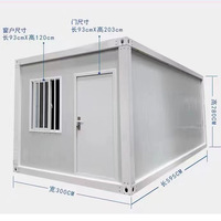 Module de conteneur plat de luxe moderne à faible coût de 10 pieds 20 pieds 40 pieds Prix de la maison Maison préfabriquée Maison préfabriquée modulaire
