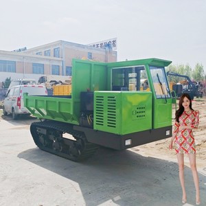 300kg 500kg <b>Tracked</b> Machine Crawler <b>Dumper</b> Machine <b>Tracked</b> Mini <b>Dumper</b> for Sale - Product Image 4