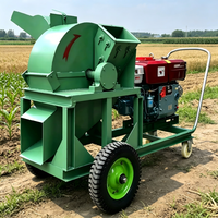 Broyeur à bois, concasseur à marteaux pour recyclage du bois, machine à fabriquer de la sciure et de la poudre de 3 mm avec moteur, roulement, capacité de 3T/h, 220V