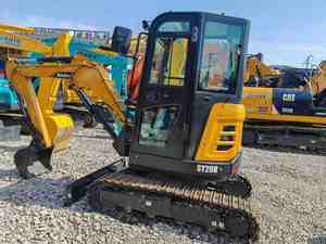 Mini-excavatrice sur chenilles SANY SY26U d'occasion de 2 tonnes, certifiée CE, avec moteur et pompe, godet inclus, certifiée pour rapport de l'Agence de certification chinoise - Product Image 4