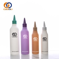Bouteilles à presser pour condiments, sauces, liquides, lotions - Bouteilles en plastique PET rechargeables avec impression sérigraphique pour le ketchup
