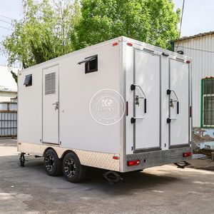 Wholesale Public Mobile Toilet Prefab Outdoor Bathroom Vip Restroom Portable Potty <b>Trailer</b> Vip Mobile Toilet <b>Trailer</b> - Product Image 1