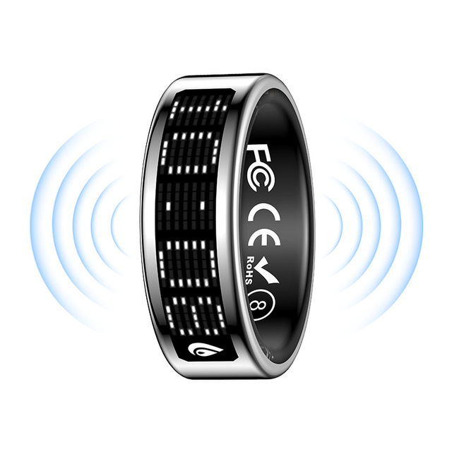 Smart Ring Digital Display Heart Rate & HRV Blood Oxygen Monitor Health Tracking Fitness Activity Tracker Wearable Device