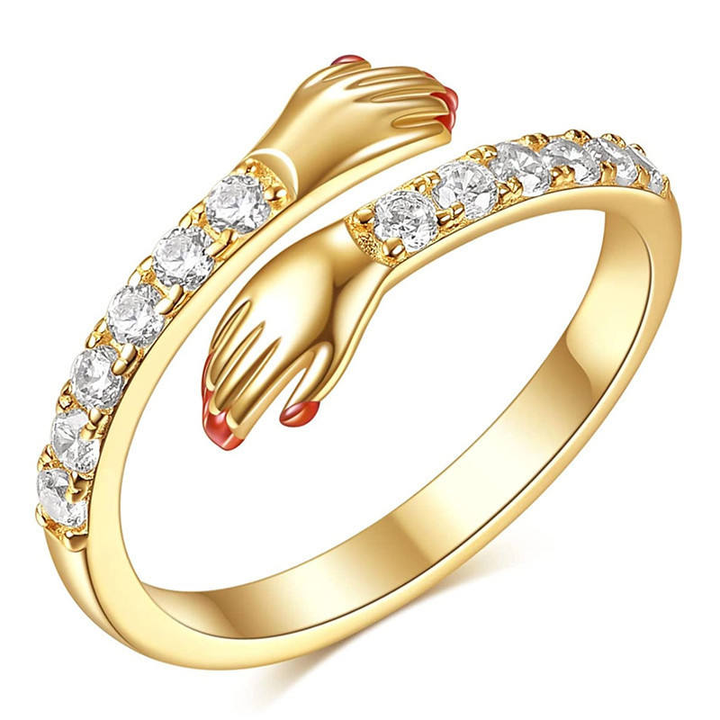 Gold ring-with drill