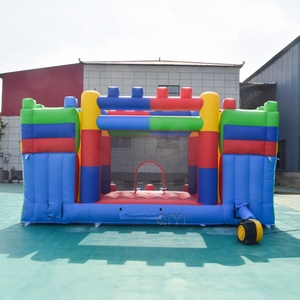 Castillo Inflable de Bloques de Construcción, Casa de Brinco Inflable Comercial, Castillo Inflable para Niños y Adultos - Product Image 3