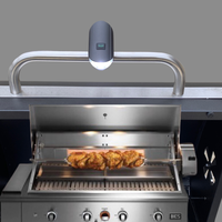 Lampe de poignée de barbecue LED 2024 pour barbecue, rechargeable par Type-C, réglable, facile à installer, torche LED pour barbecue en plein air