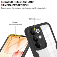 Coque de téléphone pour Realme C85 Pro, protection d'écran transparente en TPU et PC, antichoc, couverture intégrale