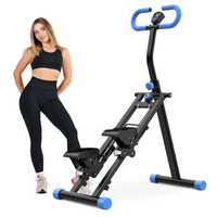 Steppeur pliable vertical pour exercices cardio, machine d'escalade pour entraînement complet du corps avec compteur réglable
