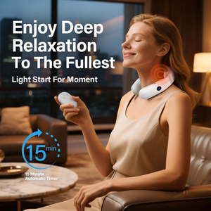 Nouveauté - Masseur électrique pour le cou sans fil, masseur intelligent pour le cou et le dos avec technologie d'impulsions basse fréquence - Product Image 4