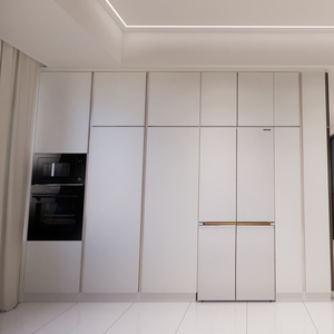 Armarios de <span class=keywords><strong>cocina</strong></span> modernos <span class=keywords><strong>y</strong></span> elegantes con <span class=keywords><strong>horno</strong></span> incorporado <span class=keywords><strong>y</strong></span> <span class=keywords><strong>microondas</strong></span> <span class=keywords><strong>para</strong></span> espacios abiertos Sunrise - Product Image 4