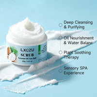 Exfoliante, Pulidor, Limpiador Profundo, Nutritivo, Suavizante, Tratamiento Corporal, Piel Suave y Radiante, Exfoliante de Sal Marina con Aceite de Coco